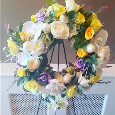 Summer sunshine door wreath 